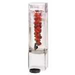 Dispensador de Bebidas con Infusión de Acrílico, 3 Galón, 7 An. x 7 X 26.5 Alt.